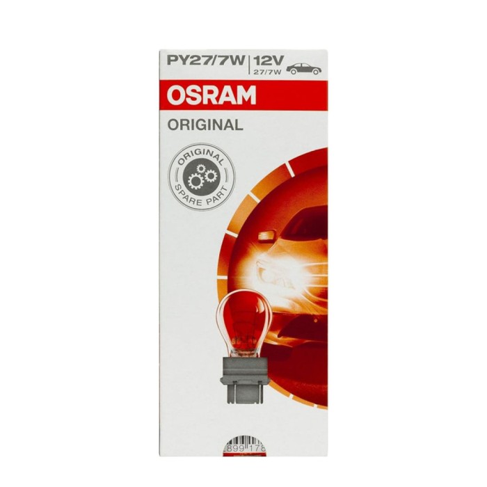 Set 10 becuri 12V PY27 7W Osram, Original