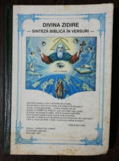 DIVINA ZIDIRE - SINTEZA BIBLICA IN VERSURI - VASILE MILITARU foto