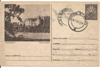 carte postala-CALIMANESTI-casa de odihna foto