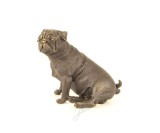 Caine boxer sezand-statueta din bronz SL-94, Animale