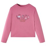 Tricou pentru copii cu m&acirc;neci lungi, zmeuriu, 104
