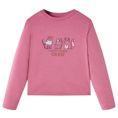 Tricou pentru copii cu m&amp;acirc;neci lungi, zmeuriu, 140 foto
