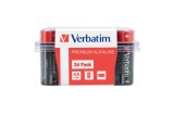 BATERIE VERBATIM AA (R6), 1.5V alcalina, 24 buc., &quot;49505&quot; (timbru verde 0.96 lei)