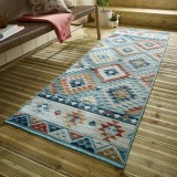 Cumpara ieftin Covor traversa Plaza Avery Albastru 80X230 cm, Flair Rugs