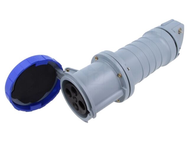 Conector alimentare AC trifazat AMPHENOL IP&amp;S 63A 250V 4 pini IP69K