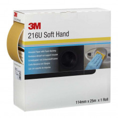 Rola Hartie Abraziva 3M Soft Hand Abrasive Roll 216U, P240, 114mm x 25m