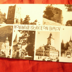 Ilustrata Fotografie- Brasov circ. 1939 - Biserica Neagra , capsata pe margine