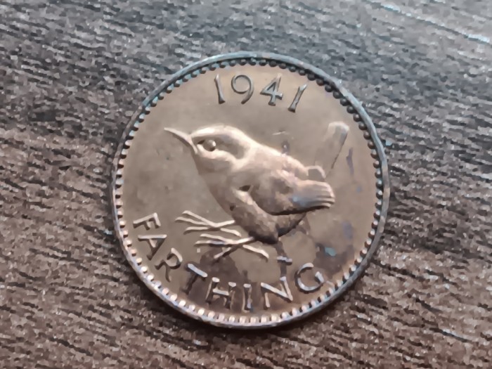 M3 C50 - Moneda foarte veche - Anglia - Farthing - 1941