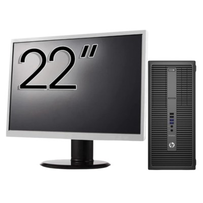 Pachet Calculator Second Hand HP 800 G2 Tower, Intel Core i5-6500 3.20GHz, 16GB DDR4, 512GB SSD + Monitor 22&amp;amp;quot; NewTechnology Media foto