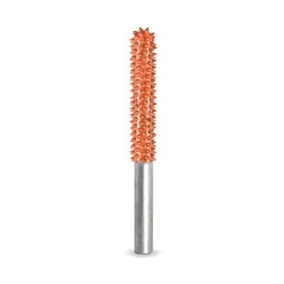 Biax cilindric cu v&amp;acirc;rf rotunjit &amp;Oslash; 6,4 mm &amp;ndash; ax 6 mm, Granulatie Saburr FOARTE ASPRA - PORTOCALIE foto