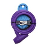 Antifurt cu cheie 10mm x 1500mm, protectie din silicon, culoare violet Cod:AWR0015P