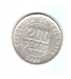 Moneda Columbia 200 pesos 2005, stare relativ buna, curata