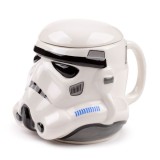 Cană ceramică 3D cu capac - Stormtrooper Star Wars (originală)