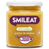 Piure BIO cu fasole alba si vitel, +6 luni Smileat