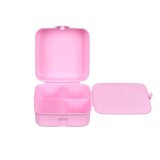 Caserola pentru alimente, 3 compartimente, pentru copii, Curcubeu, Roz, Fete, 1.1 l, ATU-087263, Oem