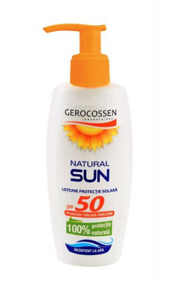 Natural sun lotiune spray SPF 50, 200 ml, Gerocossen Plaja foto