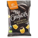 Ghimbir in ciocolata amaruie Landgarten, bio, vegan, fara gluten, 70g