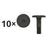 Set 10 clipsuri ornament Bmw Seria 5 (E60/E61), Seria 6 (E63/E64), ornamente praguri exterioare, inferior fitting, Rapid
