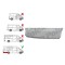 Segment aripa spate MERCEDES SPRINTER, 02.2018- model EXTRA LUNG, partea Dreapta, otel galvanizat; in spatele rotii; sub ornament lateral; Lungime 13