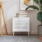 vidaXL Ușă de dulap design lambriu, alb, 39,5x49,4 cm, lemn masiv pin 151145