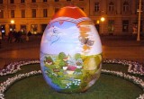 Ou Paste Gigant 2m, Polistiren Pictat Manual, Personalizat, Decoratiune Exterior/Interior, Iluminat Festiv Hoteluri Primarii