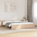 vidaXL Cadru de pat Super King, 180x200 cm, lemn masiv 815059