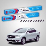 Cumpara ieftin Ștergătoare Dacia Logan II Sedan 2012-2015 | Set Față Flat Premium &ndash; TeamCar&reg;