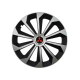 Set 4 capace roti Fame Gri-Negru cu inel R15, pentru gama auto Mitsubishi