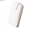 Husa Flip Piele Eco Sligo Alba pentru Nokia Lumia 1020
