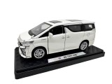 Macheta Toyota Vellfire alba 1:32 Usile Se Deschid Portbagaj Mobil Pull Back sunet si lumini