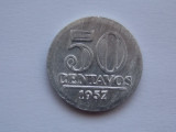 50 CENTAVOS 1957 BRAZILIA, America Centrala si de Sud