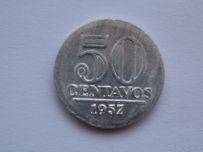 50 CENTAVOS 1957 BRAZILIA foto