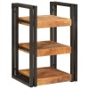 VidaXL Noptieră Maro și negru 38 x 33 x 58 cm Lemn de mango solid 4016730
