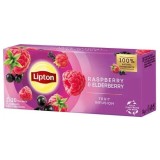 Lipton ceai de zmeura si soc 20 plicuri