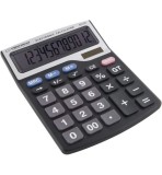 Calculator de Birou, Solar sau pe Baterie cu 12 Digits