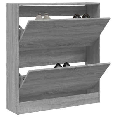 vidaXL Pantofar, gri sonoma, 80x21x87,5 cm, lemn prelucrat foto