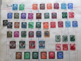 Lot 50 Timbre Germania Al Treilea Reich 1932-1935 - Seria Completă Hindenburg, Istorie, Comemorative - Ștampilate -GB
