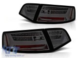 Set de stopuri LED de tuning potrivit pentru Audi A6 C6 sedan 2008-2011 fumurii, stanga si dreapta Performance AutoTuning