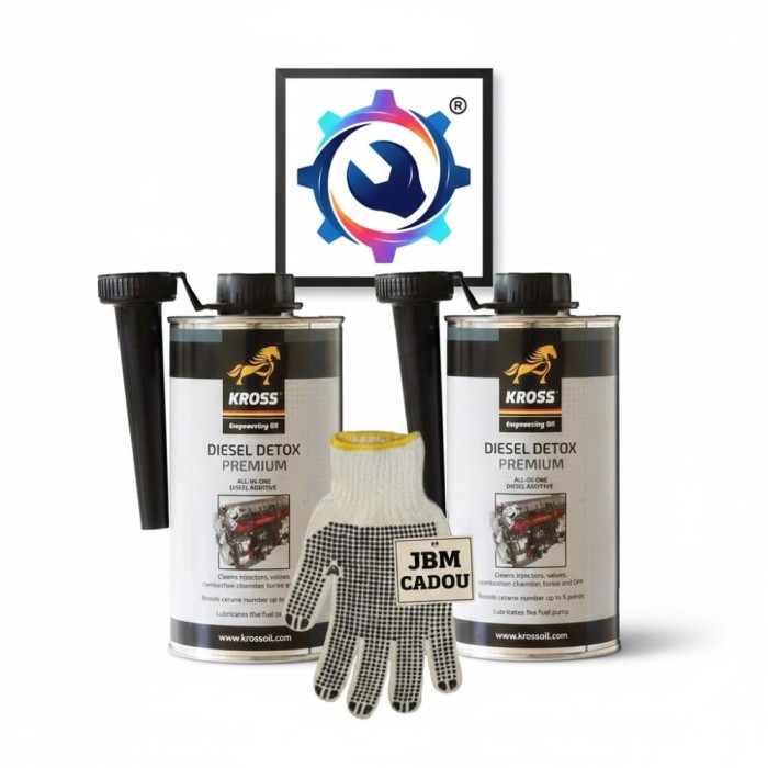 Pachet 2 x Aditiv Diesel Detox Premium Kross - Curatare Completa, +5 Puncte Cetanic Protectie DPF EGR