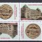 2001 100 de ani de la inag. Palat Post. Tete Beche Tip 2 LP1575 MNH Pret 5+1Lei