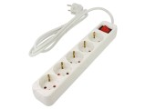 Prelungitor LANBERG 3x1mm&sup2; Schuko 5 Prize Guma Alb 1,5m