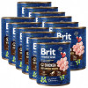 Brit premium by Nature Conservă cu pui &amp;amp; inimi 12 x 800 g