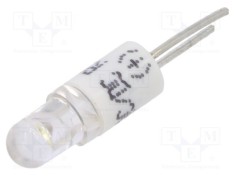 Lampă LED albă BI-PIN 24VDC 24VAC 3mm CML INNOVATIVE TECHNOLOGIES