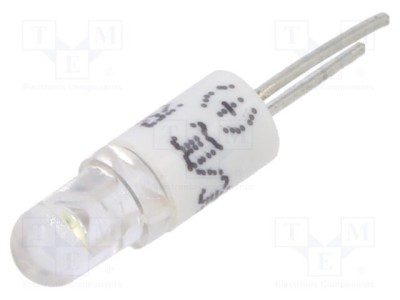 Lampă LED albă BI-PIN 24VDC 24VAC 3mm CML INNOVATIVE TECHNOLOGIES foto