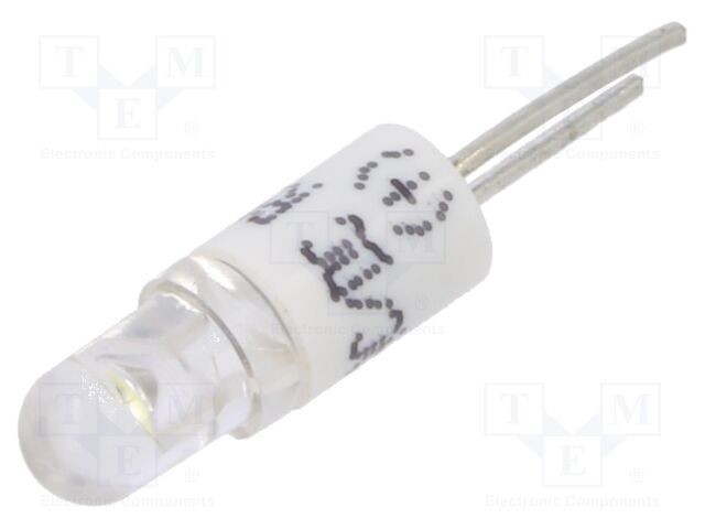 Lampă LED albă BI-PIN 24VDC 24VAC 3mm CML INNOVATIVE TECHNOLOGIES
