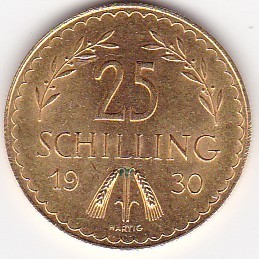 Austria 25 Schilling 1930 foto
