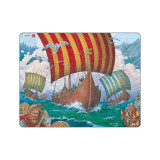 Puzzle maxi Corabiile vikingilor, orientare tip vedere, 64 de piese, Larsen EduKinder World