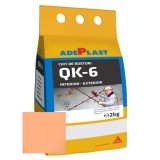 Chit de rosturi gresie si faianta Quarz Kit 6 CARAMEL DESCHIS, flexibil, aquastatic, 2-6mm, 2kg, Adeplast