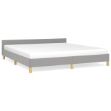 Cumpara ieftin Cadru de pat fara saltea, gri deschis, 160x200 cm, textil