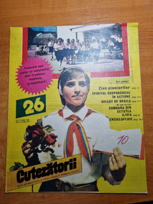 revista cutezatorii - 27 iunie 1985 - art. si foto braila foto
